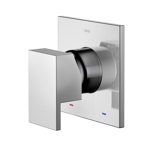 Acabamento monocomando para chuveiro 3/4" alta vazão New Edge/Minima grafite escovado