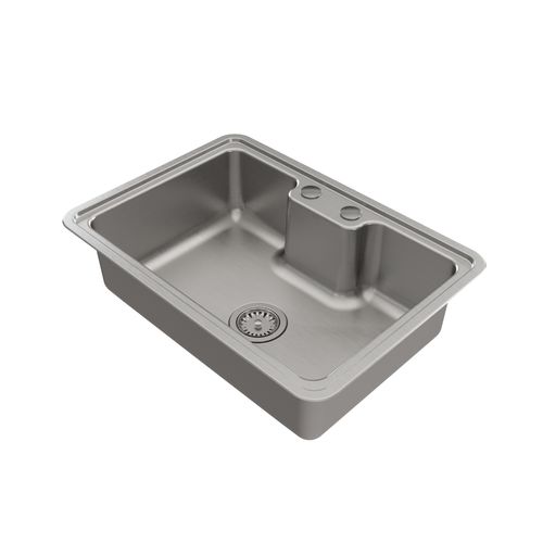 Cuba de sobrepor/embutir 64x44 para cozinha DocolMassima aço inox