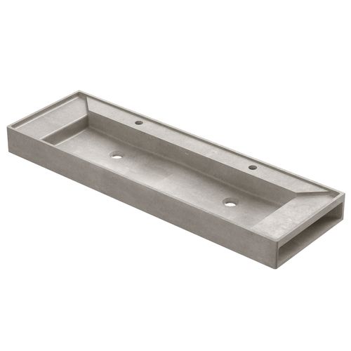 Cuba dupla de apoio com mesa 1400x450x120 DocolConcreta