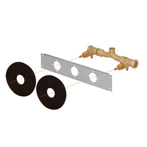 Kit misturador chuveiro roscável 3/4"x1/2" com travessa 40cm