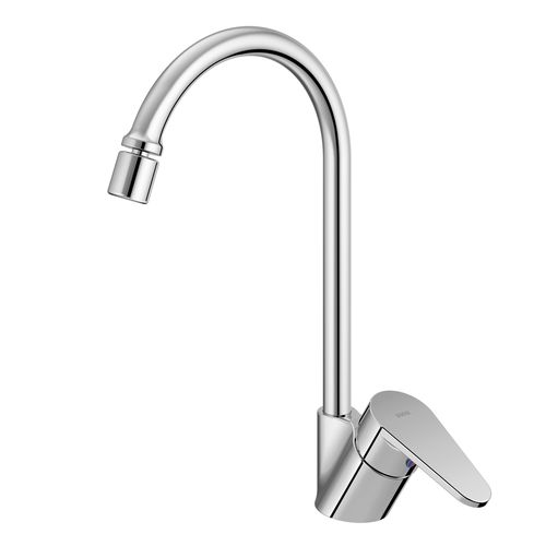 Monocomando bica alta de mesa para cozinha LEED Gali cromado
