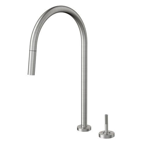Monocomando Joy Stick com ducha retrátil de mesa para cozinha Mix&Match Cromado
