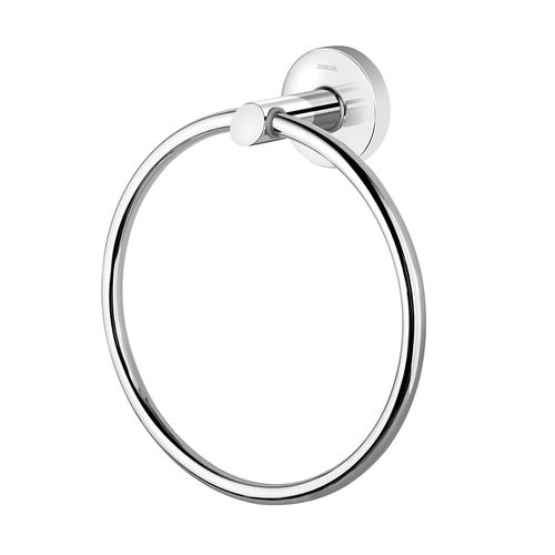 Porta-toalhas argola para lavatório DocolHope cromado