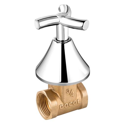 Registro de gaveta DocolBase 3/4" com acabamento DocolPrimor