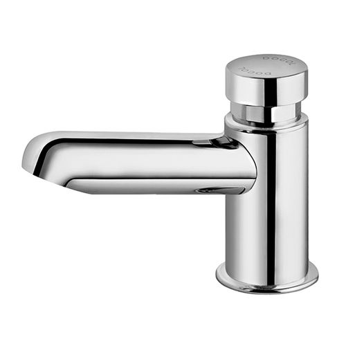 Torneira bica baixa de mesa para lavatório LEED PressMatic Alfa cromado