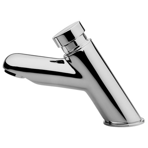 Torneira bica baixa de mesa pra lavatório Ciclo Fixo PressMatic 110 cromado