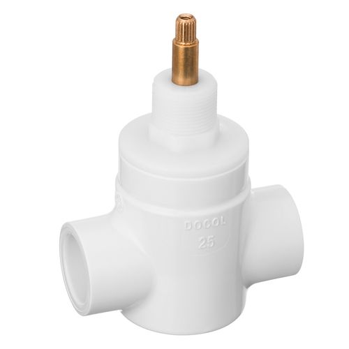 Registro tipo gaveta basetec PVC 1/4 volta DocolBase 25mm