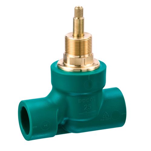 Registro pressão baseTec PPR cerâmico 1/2 volta 25 mm