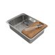 Cuba de sobrepor/embutir 64x44 com acessórios para cozinha DocolMassima aço inox-1742999040709