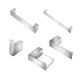 Kit acessórios de parede para lavatório DocolFlat cromado-1743874297203