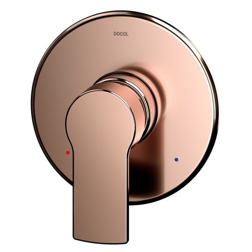 Acabamento monocomando para chuveiro e ducha higiênica Argon cobre polido
