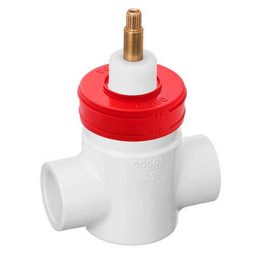 Registro tipo gaveta basetec PVC 1/4 volta DocolBase 25mm